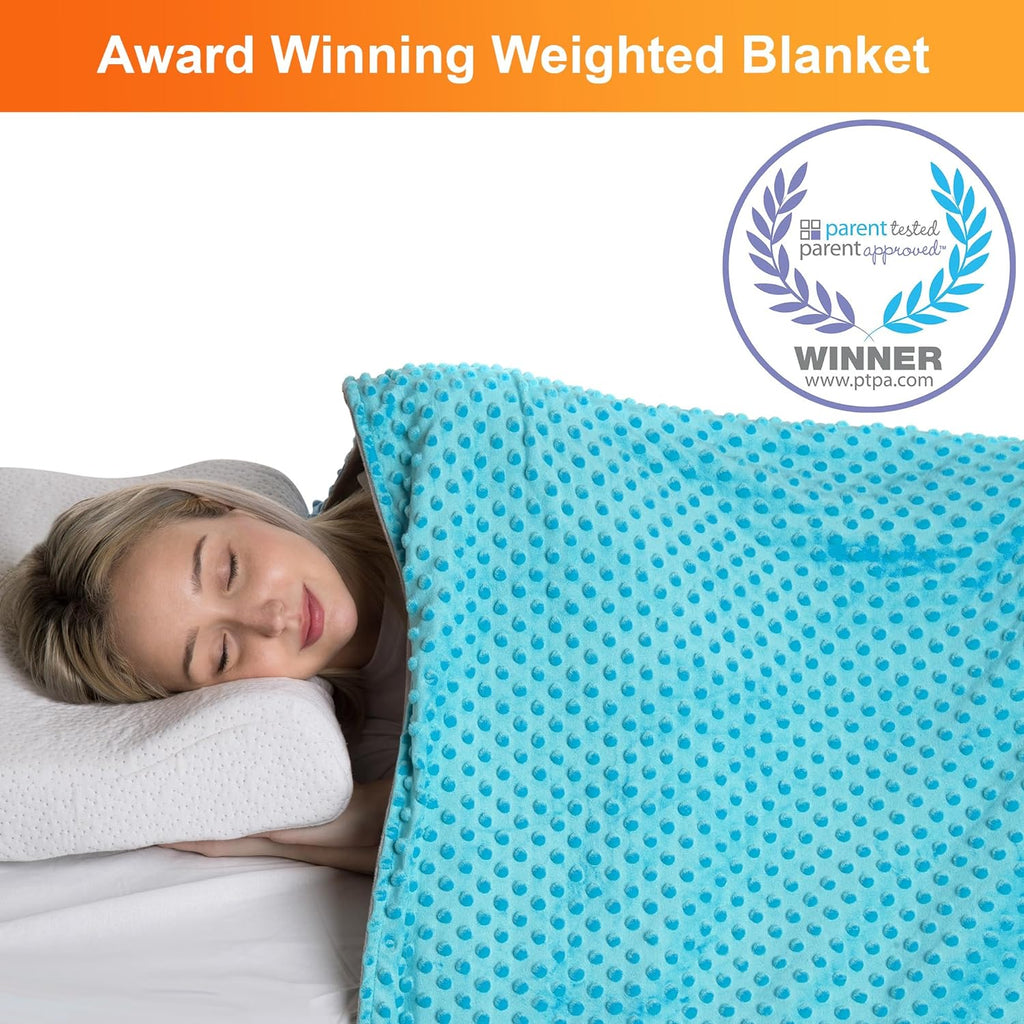 Kids Weighted Blanket with Removable Minky Cover
