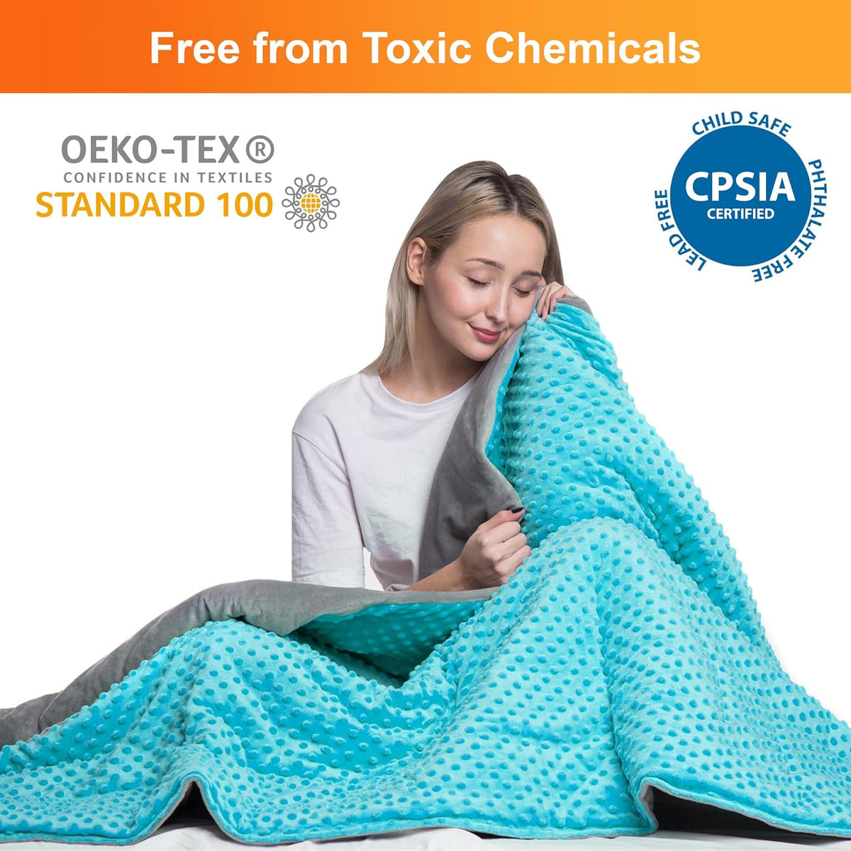 Kids Weighted Blanket with Removable Minky Cover
