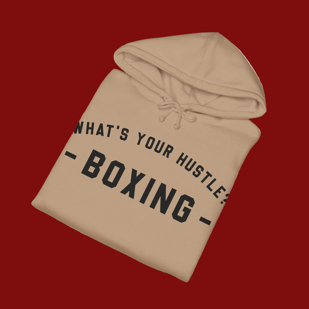 WHAT'S YOUR HUSTLE? Old School Boxing Hoodie | Heavyweight Cotton (10z) | WYH? | (3 COLORS)