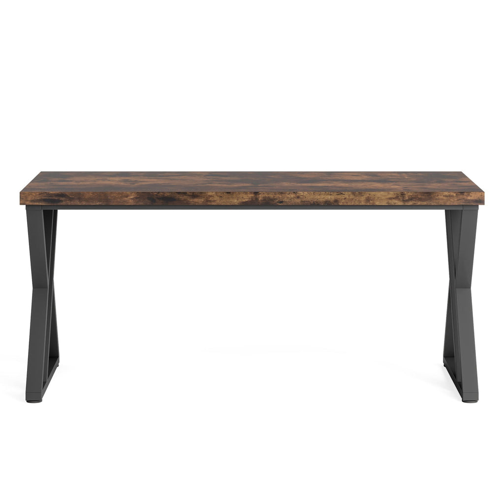 Writing Desk With Z-Shaped Legs - 55" Desktop, Steel Frame