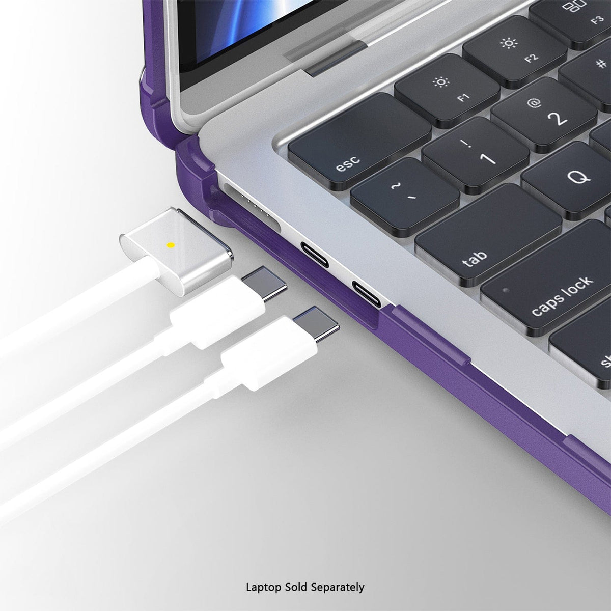 MacBook Air 13.6-inch (M3–M5) Case - Adjustable Stand, Heavy-Duty | Raider Series