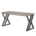 Writing Desk With Z-Shaped Legs - 55" Desktop, Steel Frame