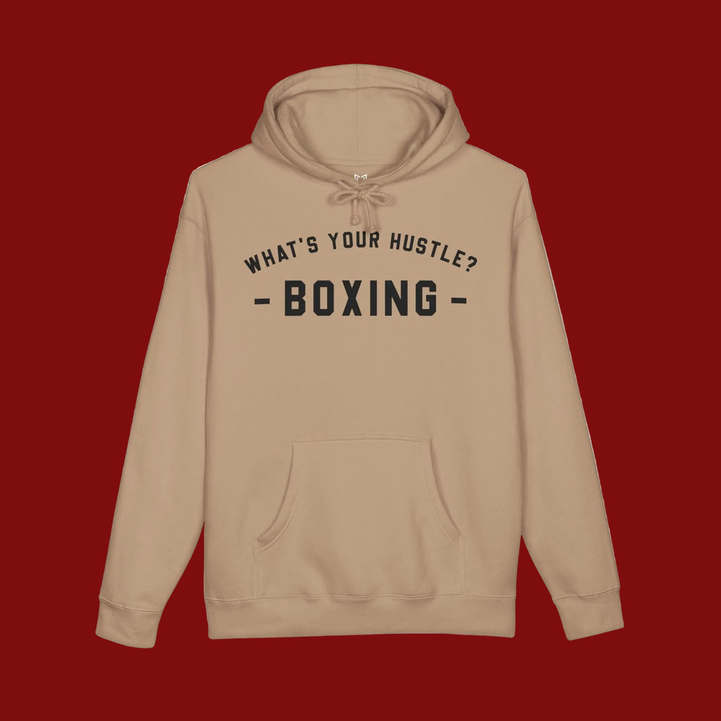 WHAT'S YOUR HUSTLE? Old School Boxing Hoodie | Heavyweight Cotton (10z) | WYH? | (3 COLORS)