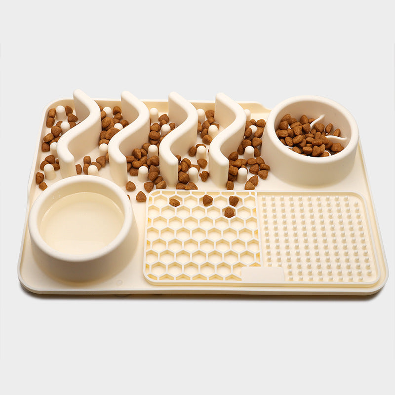 Dog Licking Mat — Silicone Slow Feeder Pad for Anxiety Relief & Dental Health