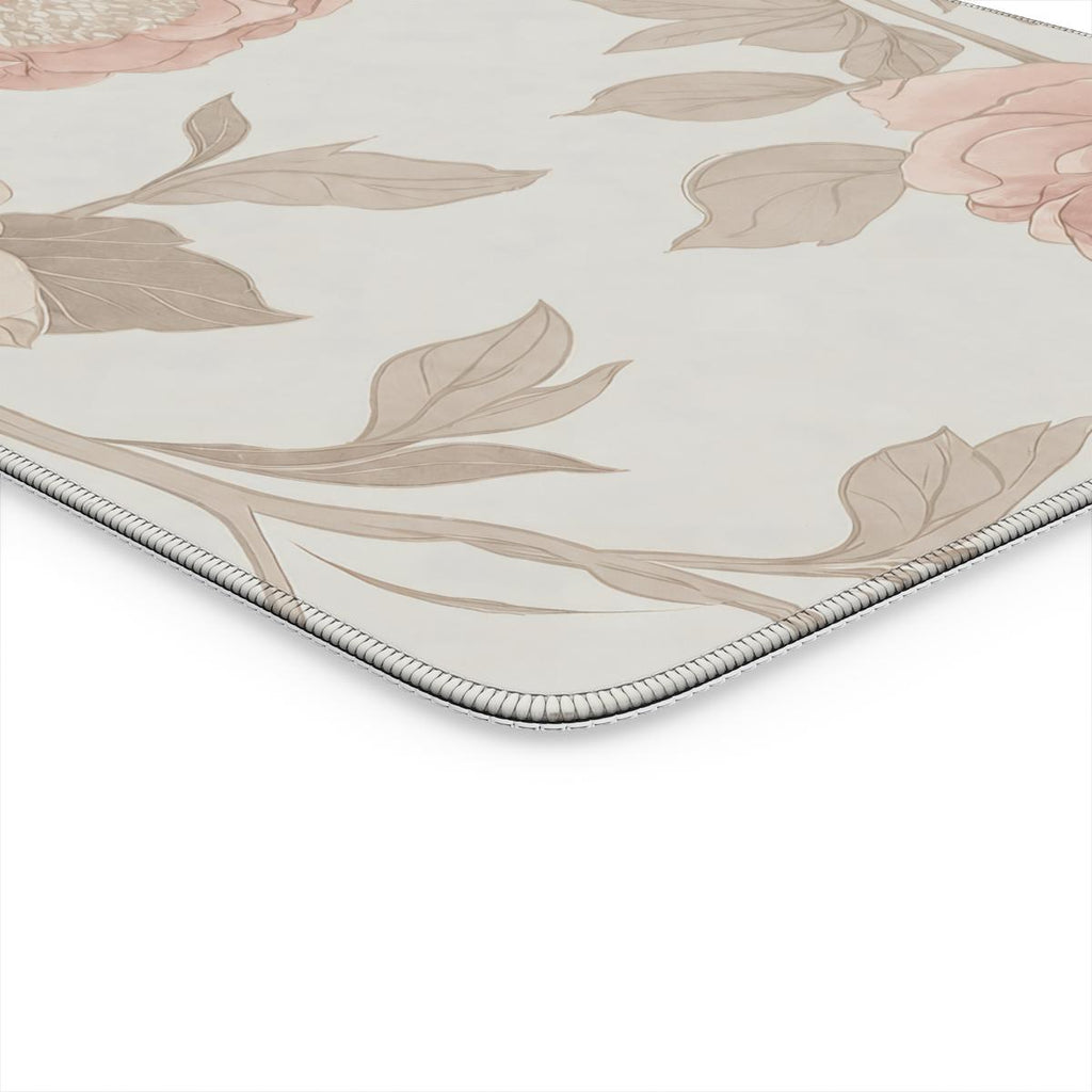 Vintage Rose Desk Mat — Soft Botanical Mouse Pad for Aesthetic Workspaces