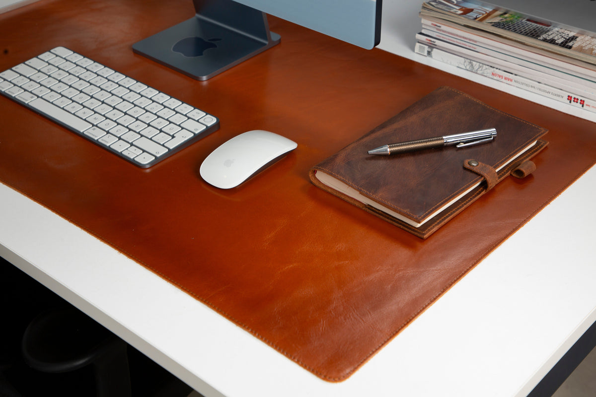 Natural Leather Desk Mat (91 cm x 48 cm)