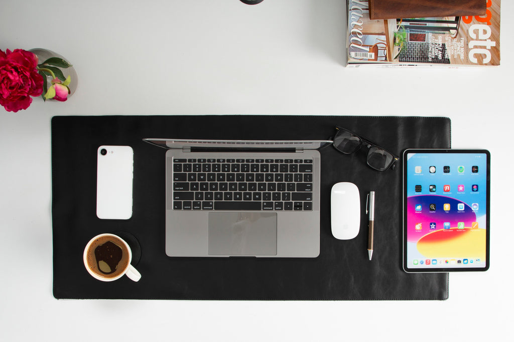 Natural Leather Desk Mat (37 cm x 80 cm)