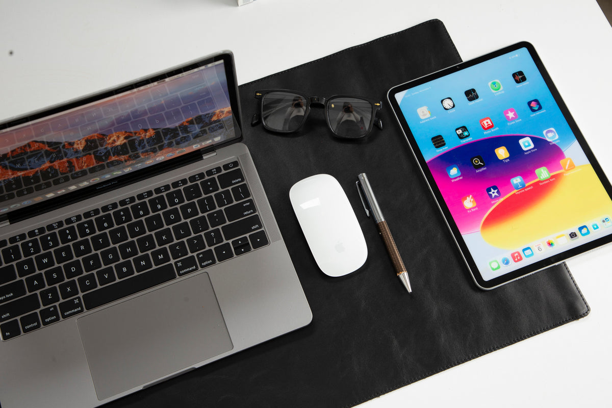 Natural Leather Desk Mat (37 cm x 80 cm)