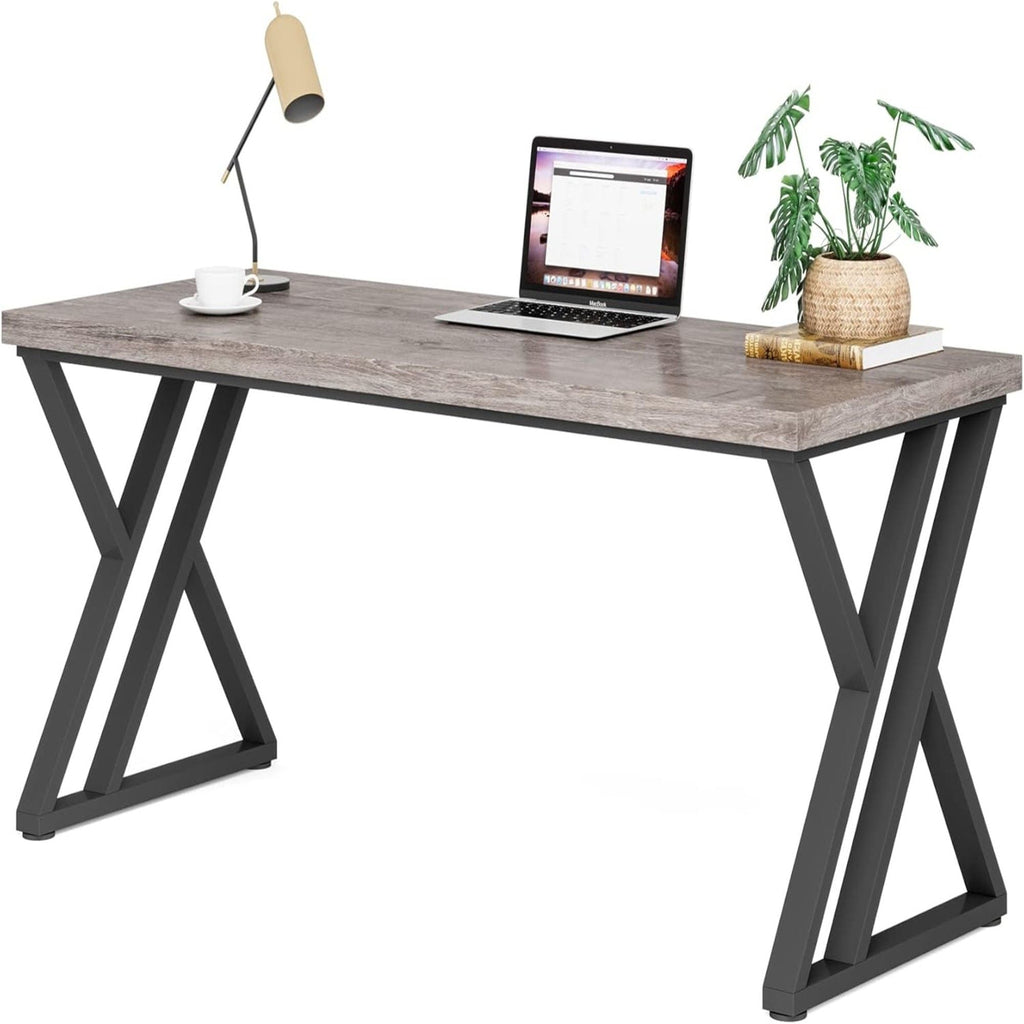 Writing Desk With Z-Shaped Legs - 55" Desktop, Steel Frame