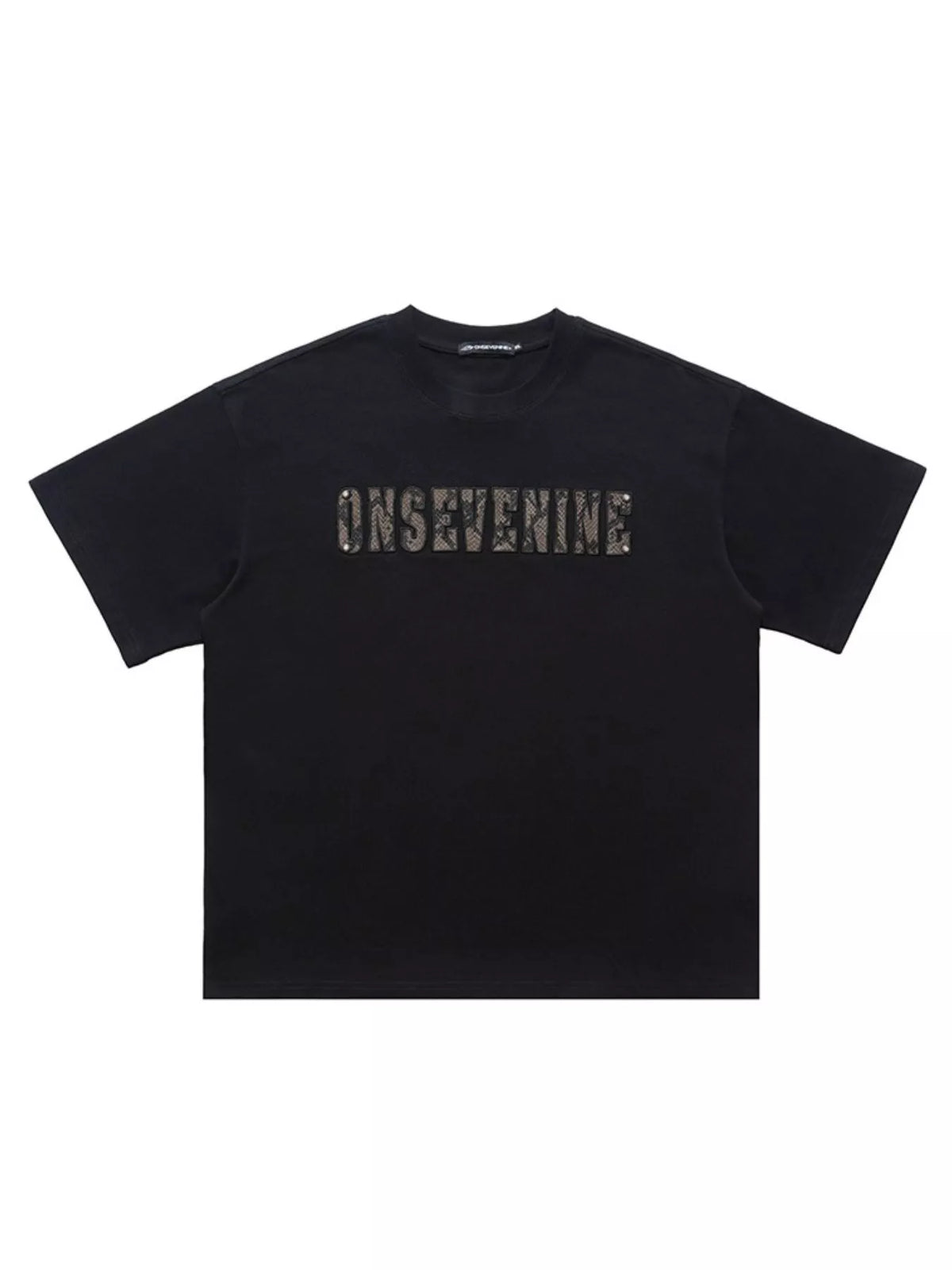 Men's Letter Round Neck Oversized T-Shirt