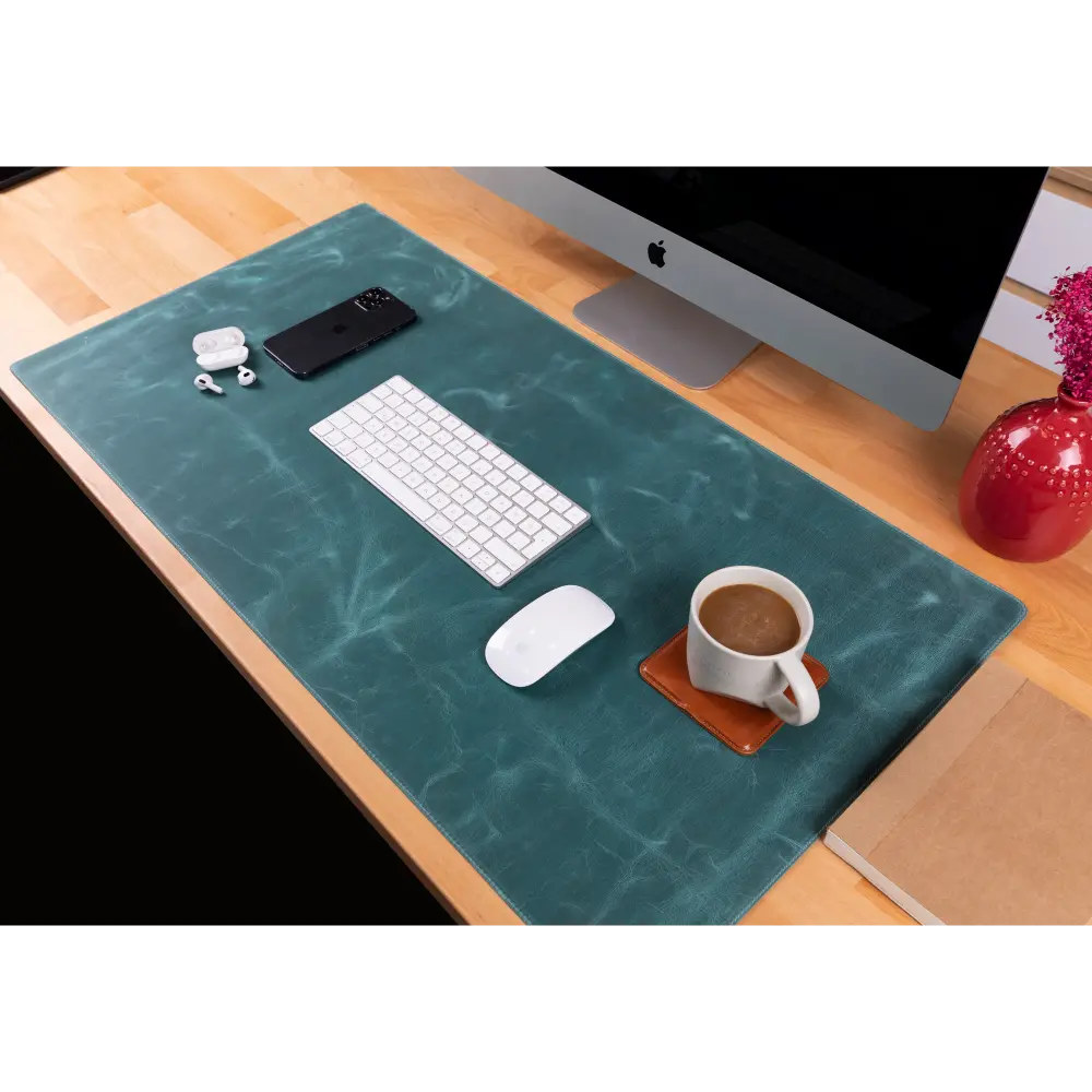 Natural Leather Desk Mat (37 cm x 80 cm)