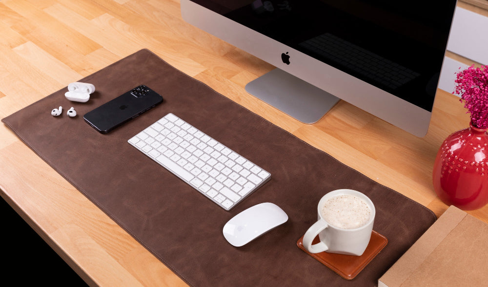 Leather Desk Mat (37 cm X 80 cm)