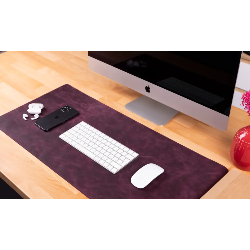 Natural Leather Desk Mat (37 cm x 80 cm)