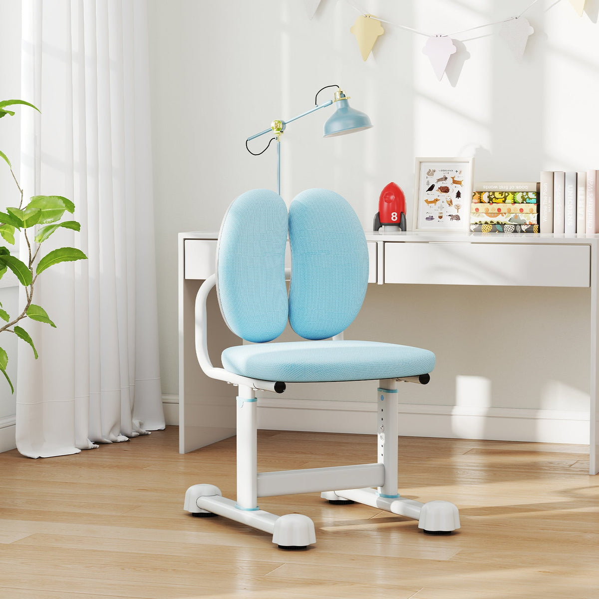 Kids Desk Chair Children Study Chair with Double Back Support and Adjustable Height