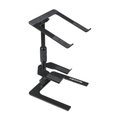 ProX T-LPS900BLK - IBIS Folding DJ Laptop Stand with Adjustable Height Accessory Tray and Carrying Bag in Black