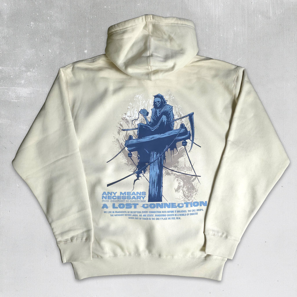 Lost Connection Pullover Hoodie Bone