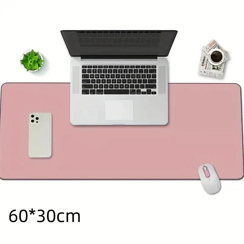 1PC Large 600x300mm Office Desk Protector Mat PU Leather Waterproof Mouse Pad Keyboard Gaming Desktop Accessory
