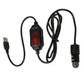 10W Mini Aquarium Heater for Small Fish Tank Constant Temperature Heater with Digital Display Adjustable 5V/2A USB heating rod
