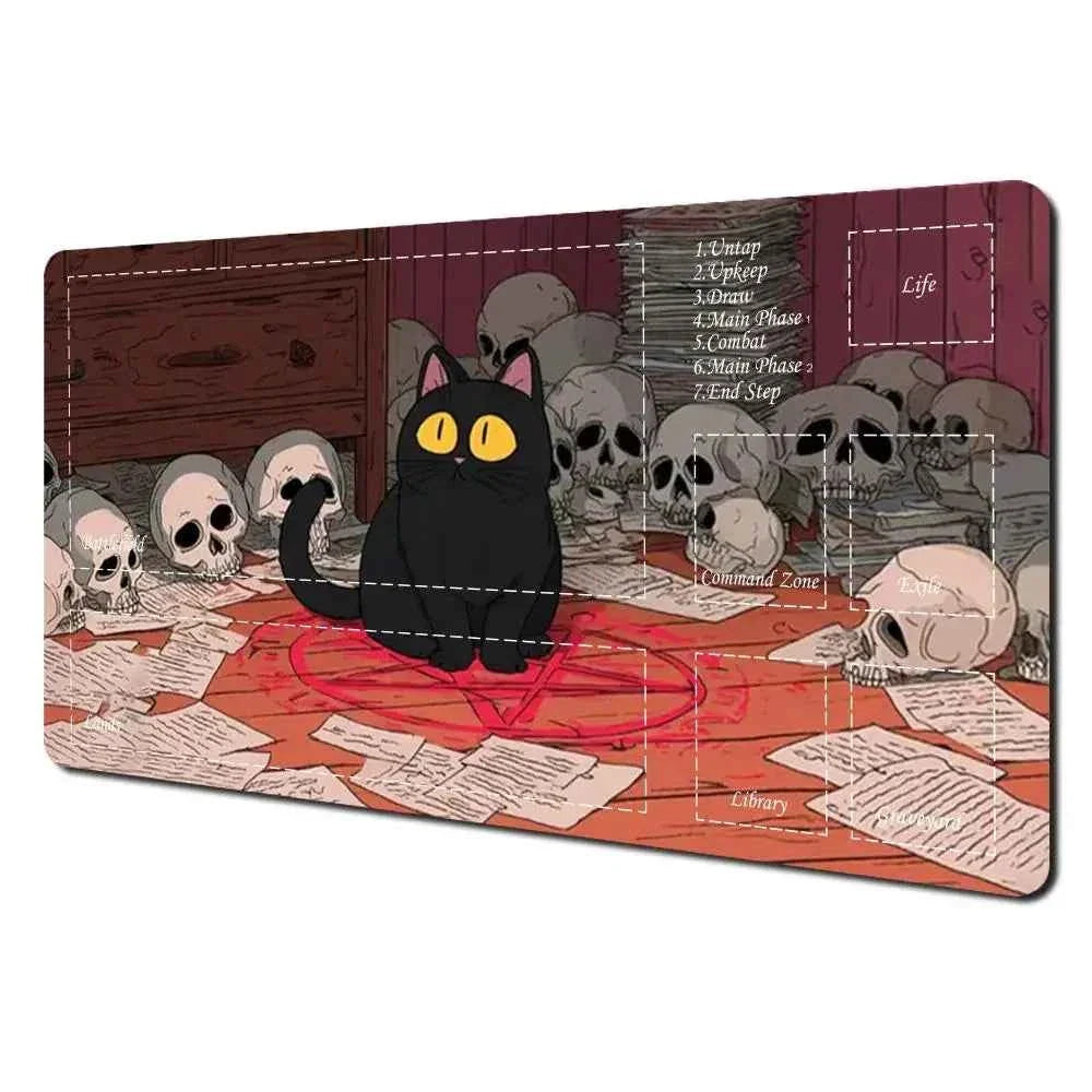 Cut cat Mouse Pad The Magic Gathering Playmat Mousepad for MTG TCG Office Desk Mat for Work Game Mini PC Laptop Cute Rug Carpet