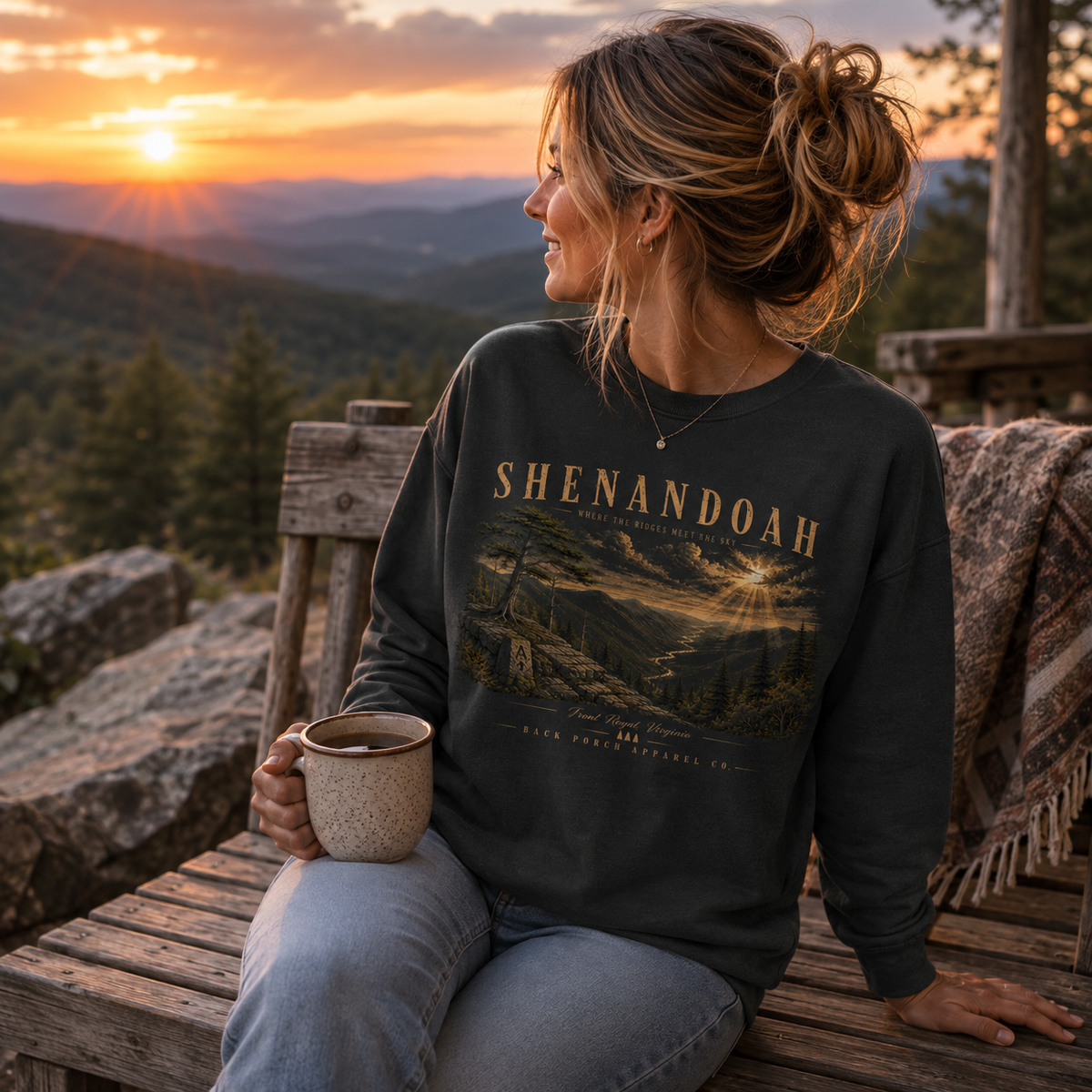 Shenandoah Premium Comfort Colors Crew Sweatshirt