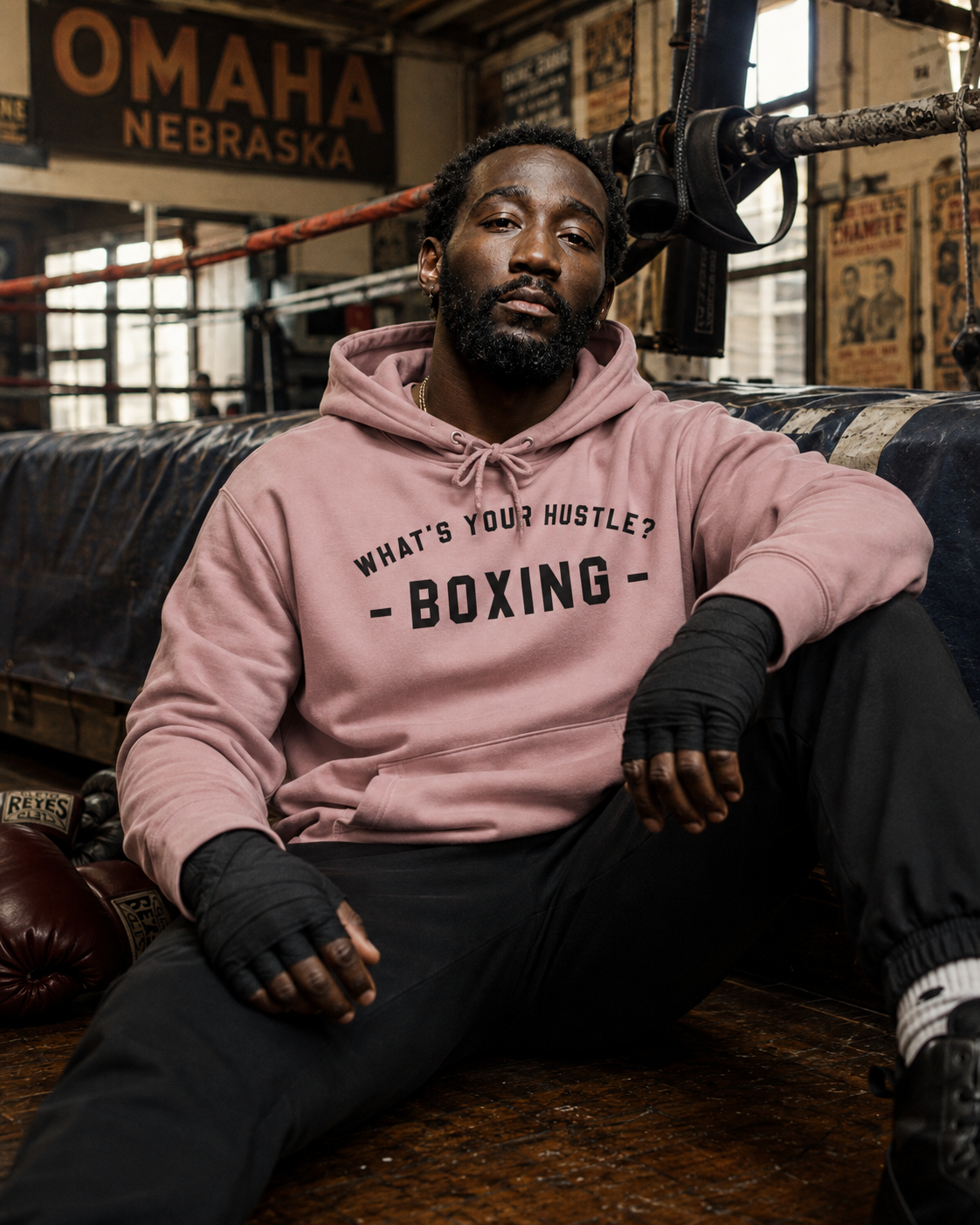 WHAT'S YOUR HUSTLE? Old School Boxing Hoodie | Heavyweight Cotton (10z) | WYH? | (3 COLORS)