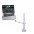 ProX X-FLEXARMWH - White Adjustable Arm Mount Mount Stand For 12-17" Laptop,VESA 75X75 and 100X100 fit 17-32" Monitor, For DJ Flight Case/Table