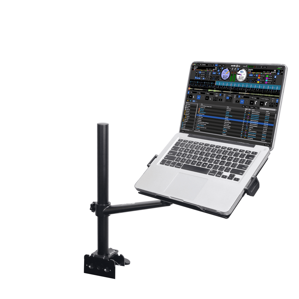 ProX X-FLEXARMBLK - Black Adjustable Arm Mount Mount Stand For 12-17" Laptop,VESA 75X75 and 100X100 fit 17-32" Monitor, For DJ Flight Case/Table