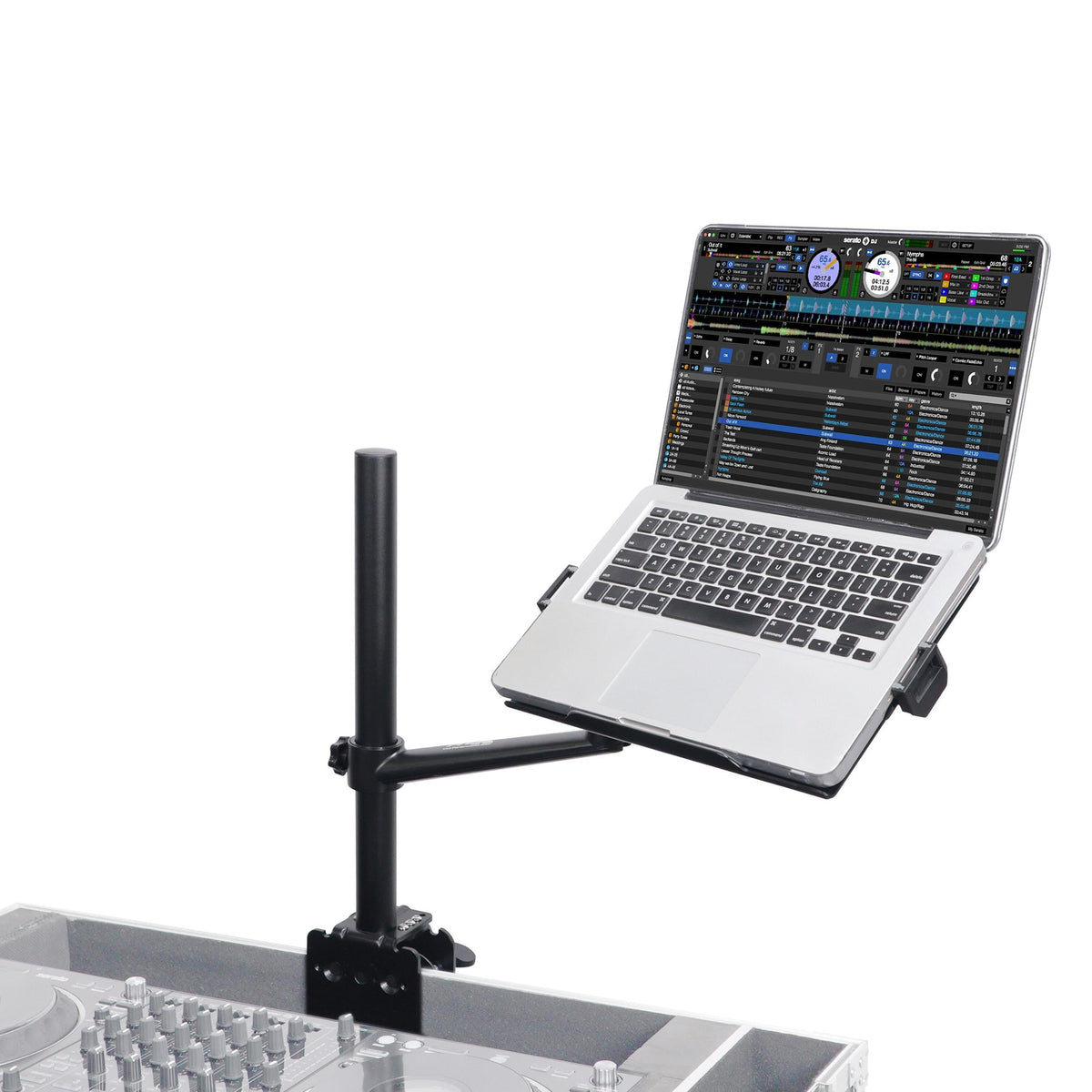 ProX X-FLEXARMBLK - Black Adjustable Arm Mount Mount Stand For 12-17" Laptop,VESA 75X75 and 100X100 fit 17-32" Monitor, For DJ Flight Case/Table