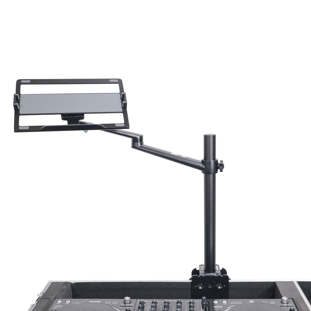 ProX X-FLEXARMBLK - Black Adjustable Arm Mount Mount Stand For 12-17" Laptop,VESA 75X75 and 100X100 fit 17-32" Monitor, For DJ Flight Case/Table