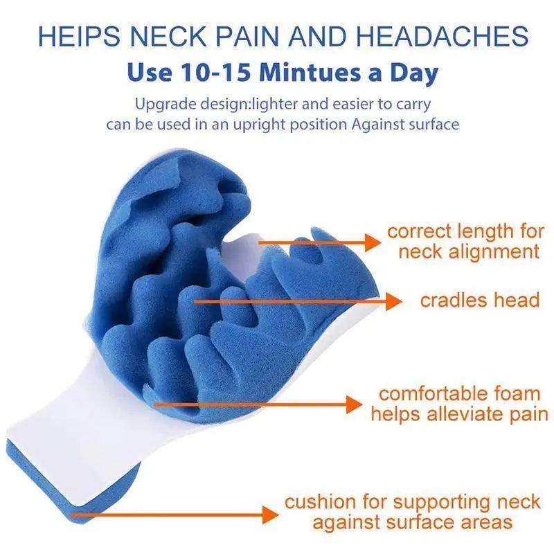 Chiropractic Neck Pillow Massager for Pain relief and Relaxation - Neck Support Orthopedic Pillow Neck Shoulder Relaxer