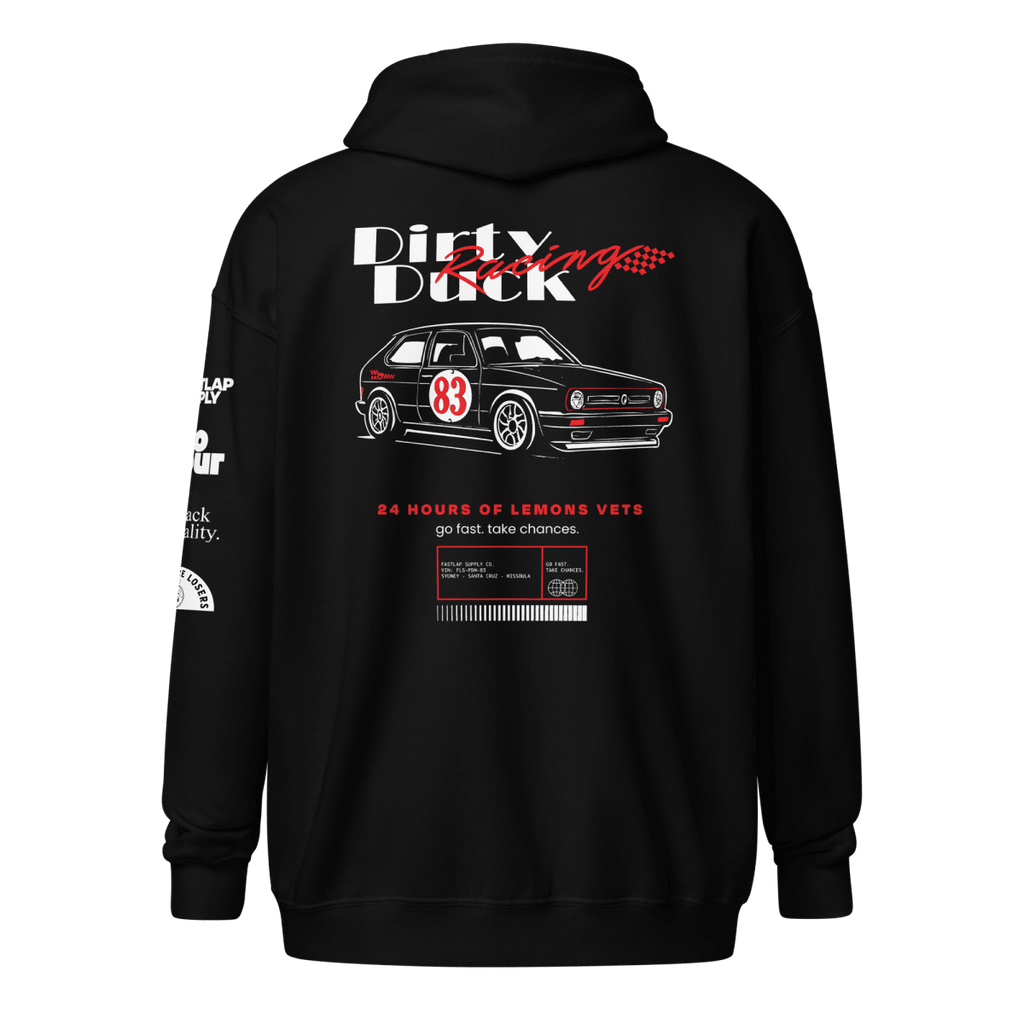 Dirty Duck Racing - Heavyweight Zip Hoodie