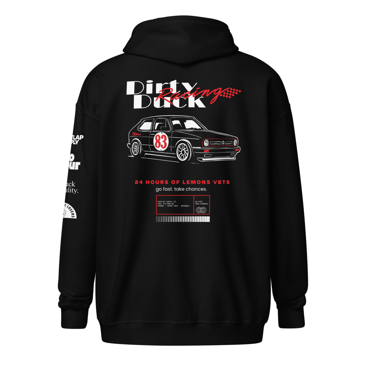 Dirty Duck Racing - Heavyweight Zip Hoodie