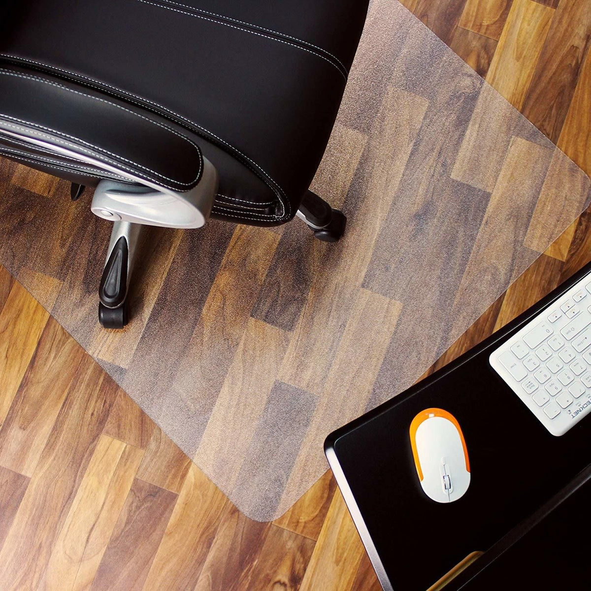 Direct Wicker Clear PVC Chair Mat, 30x48 In, Hard Floors