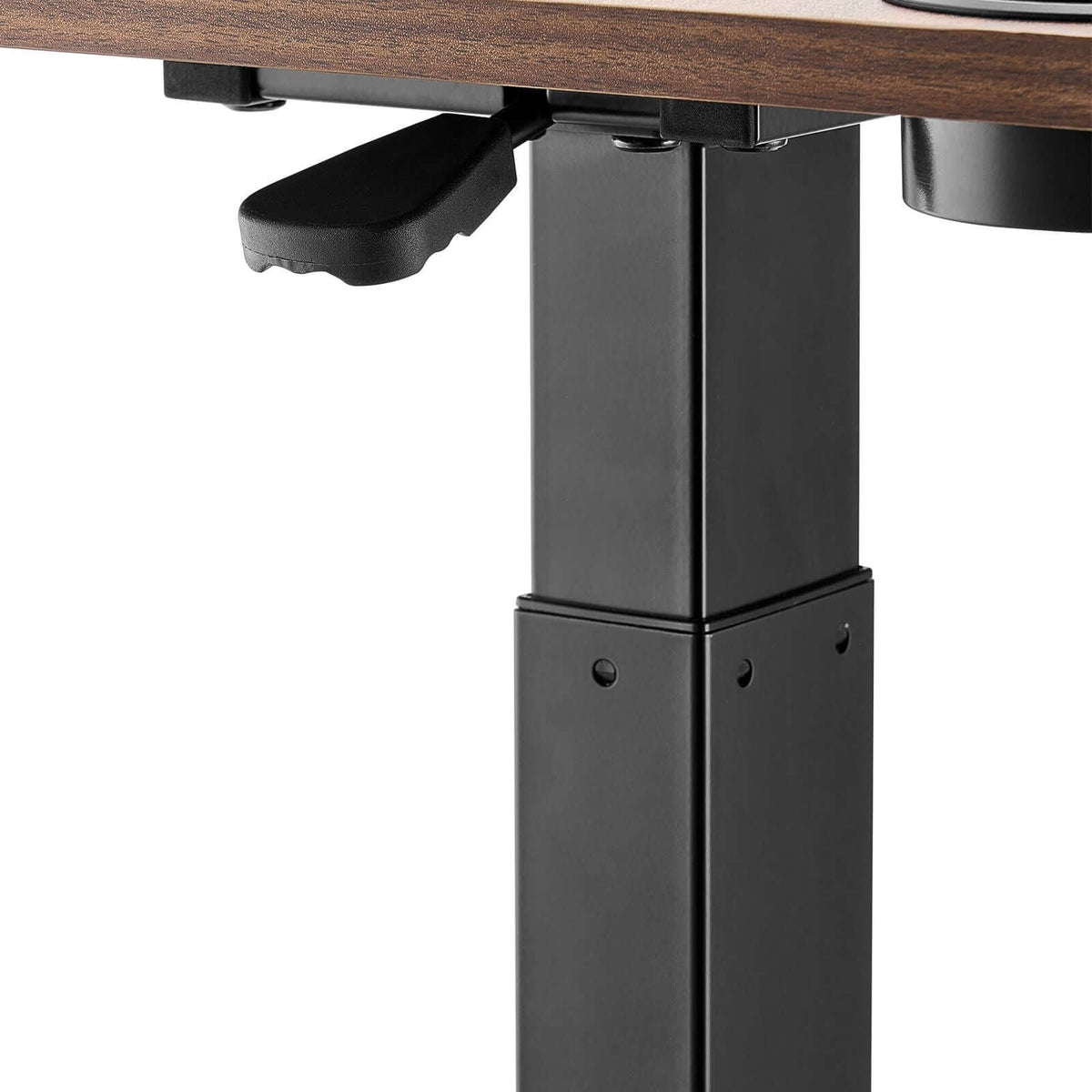 Portable Overbed Desk with Height & Angle Adjustments - Rolling Laptop Table with Cup Holder for Study & Work