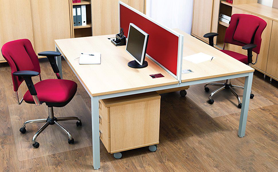 Direct Wicker Clear PVC Chair Mat, 30x48 In, Hard Floors