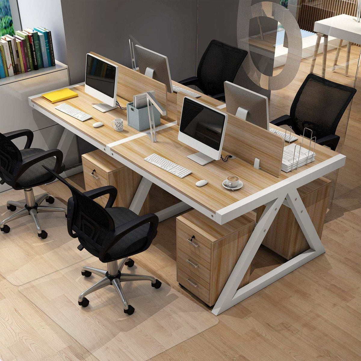 Direct Wicker Clear PVC Chair Mat, 30x48 In, Hard Floors