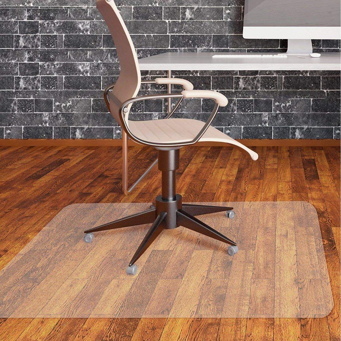 Direct Wicker Clear PVC Chair Mat, 30x48 In, Hard Floors