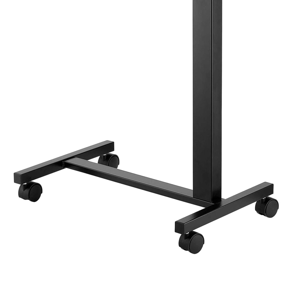 Portable Overbed Desk with Height & Angle Adjustments - Rolling Laptop Table with Cup Holder for Study & Work
