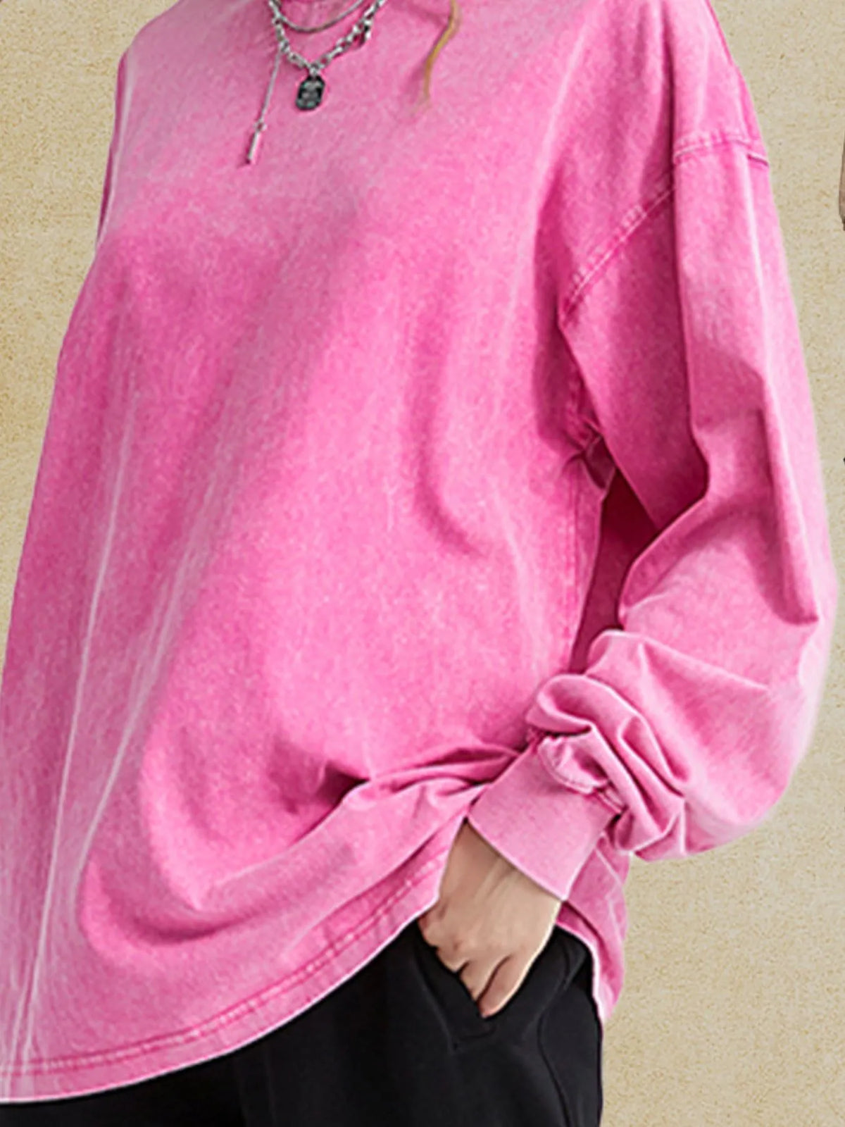 Men's Oversized Long Sleeve T-Shirt