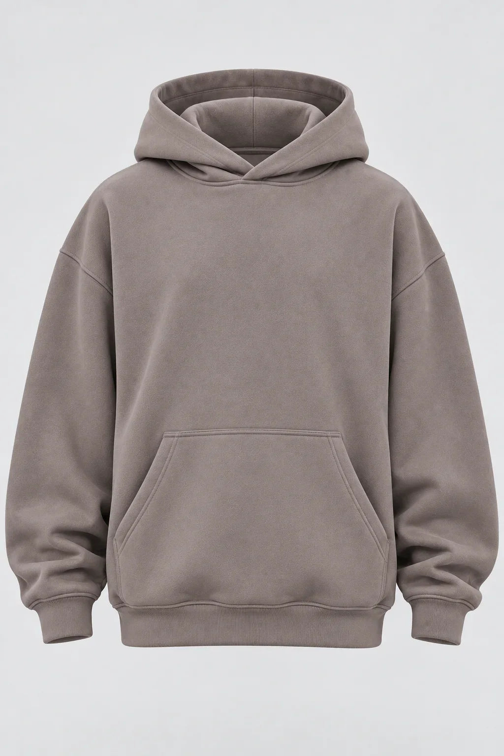 Drop Shoulder Hoodie Warm Grey