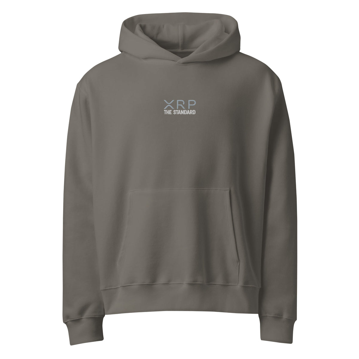 XRP The Standard-Embroidered-Oversized heavyweight hoodie