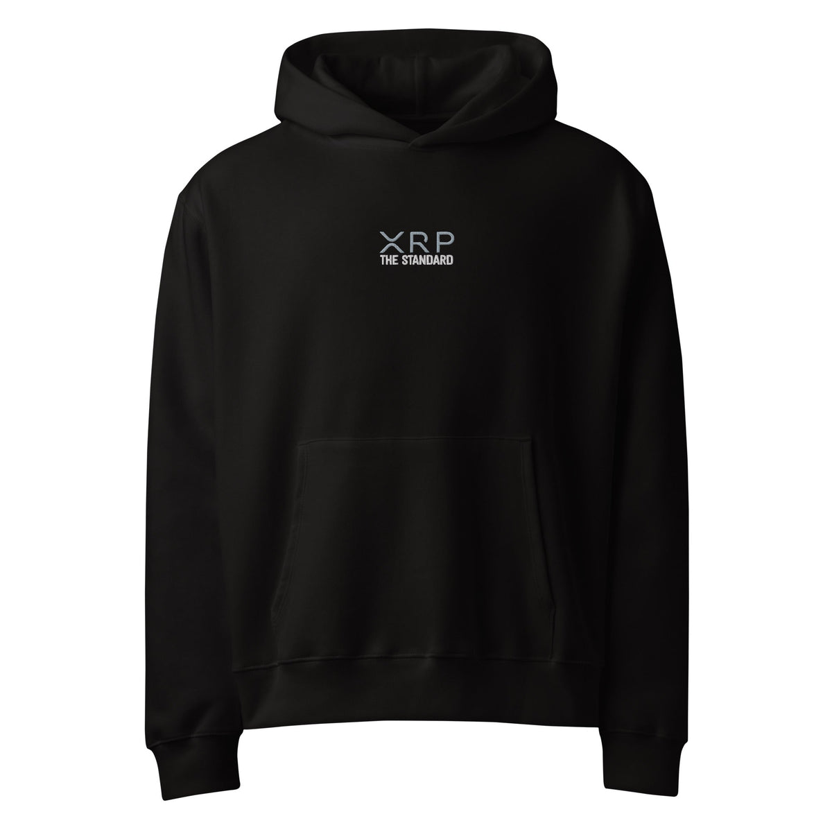 XRP The Standard-Embroidered-Oversized heavyweight hoodie