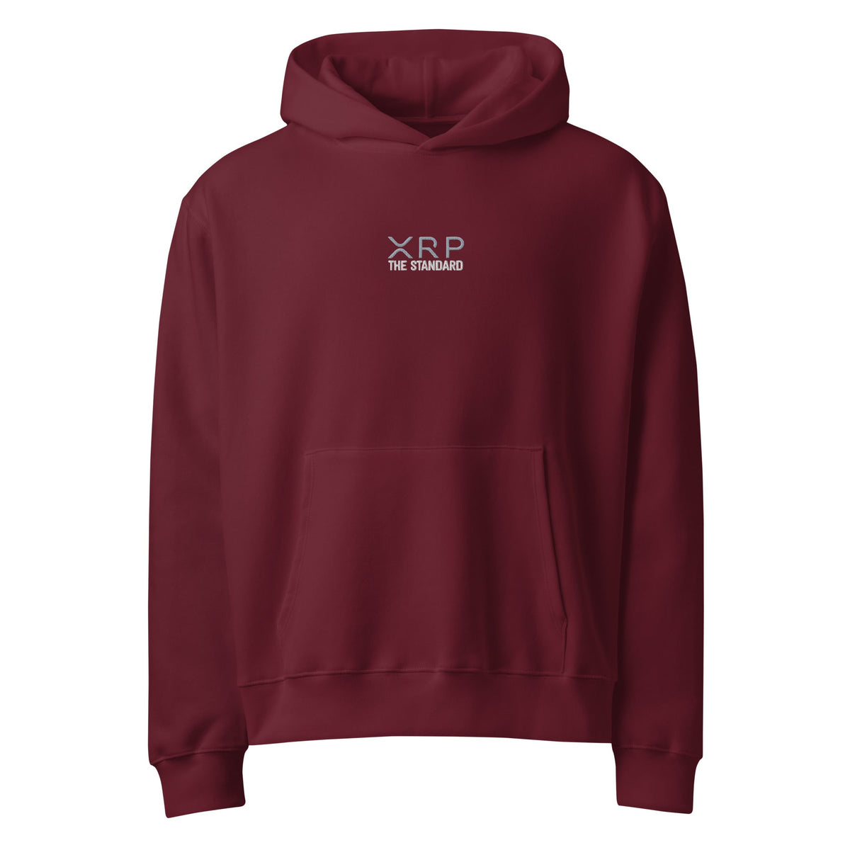 XRP The Standard-Embroidered-Oversized heavyweight hoodie