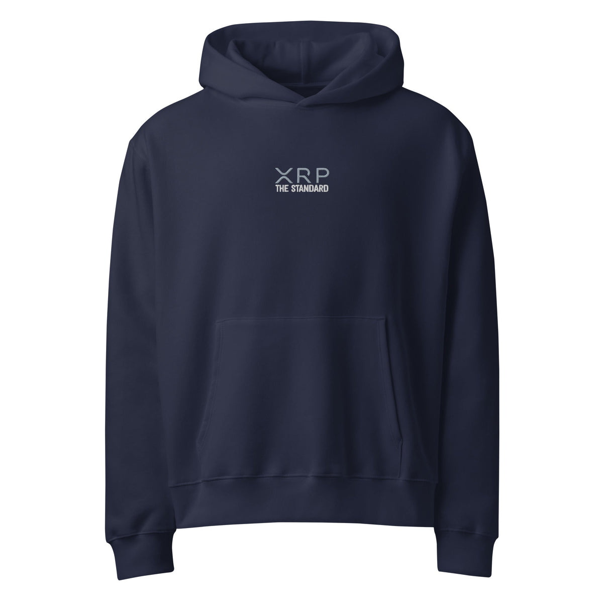 XRP The Standard-Embroidered-Oversized heavyweight hoodie